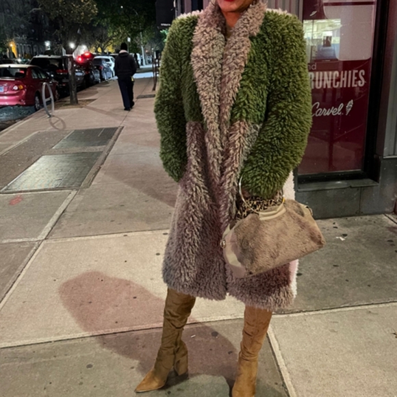 NWT ANTHRO | Hutch Colorblock Teddy Coat - Picture 10 of 13